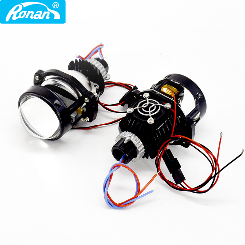 Universal Motorcycle Led Headlight Projector - RONAN 2.0นิ้ว Mini Bi-โปรเจคเตอร์ Led Retrofit