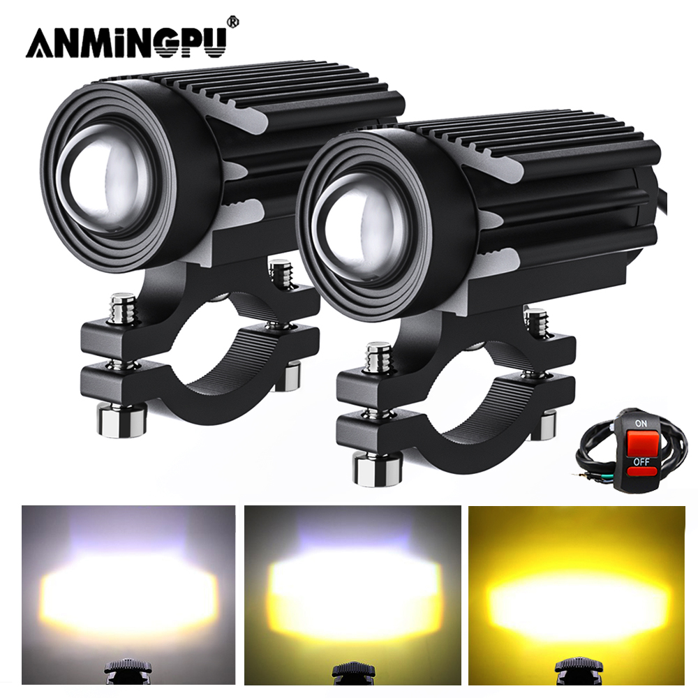 Universal Motorcycle Led Headlight Projector - ไฟ LED รถจักรยานยนต์อุปกรณ์เสริมไฟสปอตไลท์เสริมสำหรับรถจักรยานยนต์เลนส์โปรเจคเตอร์ไฟฟ้า