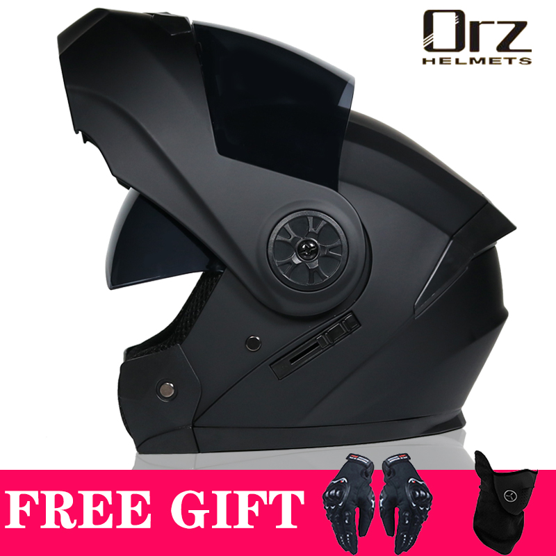 Dual Visor Motorcycle Racing Helmet - หมวกกันน็อคแบบเปิดคาง DOT รุ่นใหม่ล่าสุด สำหรับรถจักรยานยนต์ รุ่น Voyage