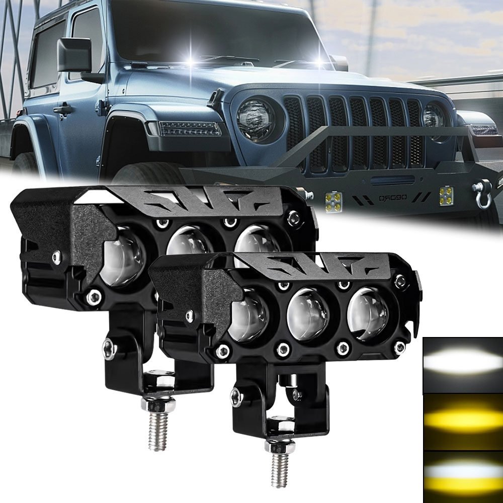 Universal Motorcycle Led Headlight Projector - 3นิ้วโปรเจคเตอร์ LED รถจักรยานยนต์ lampu depan LED