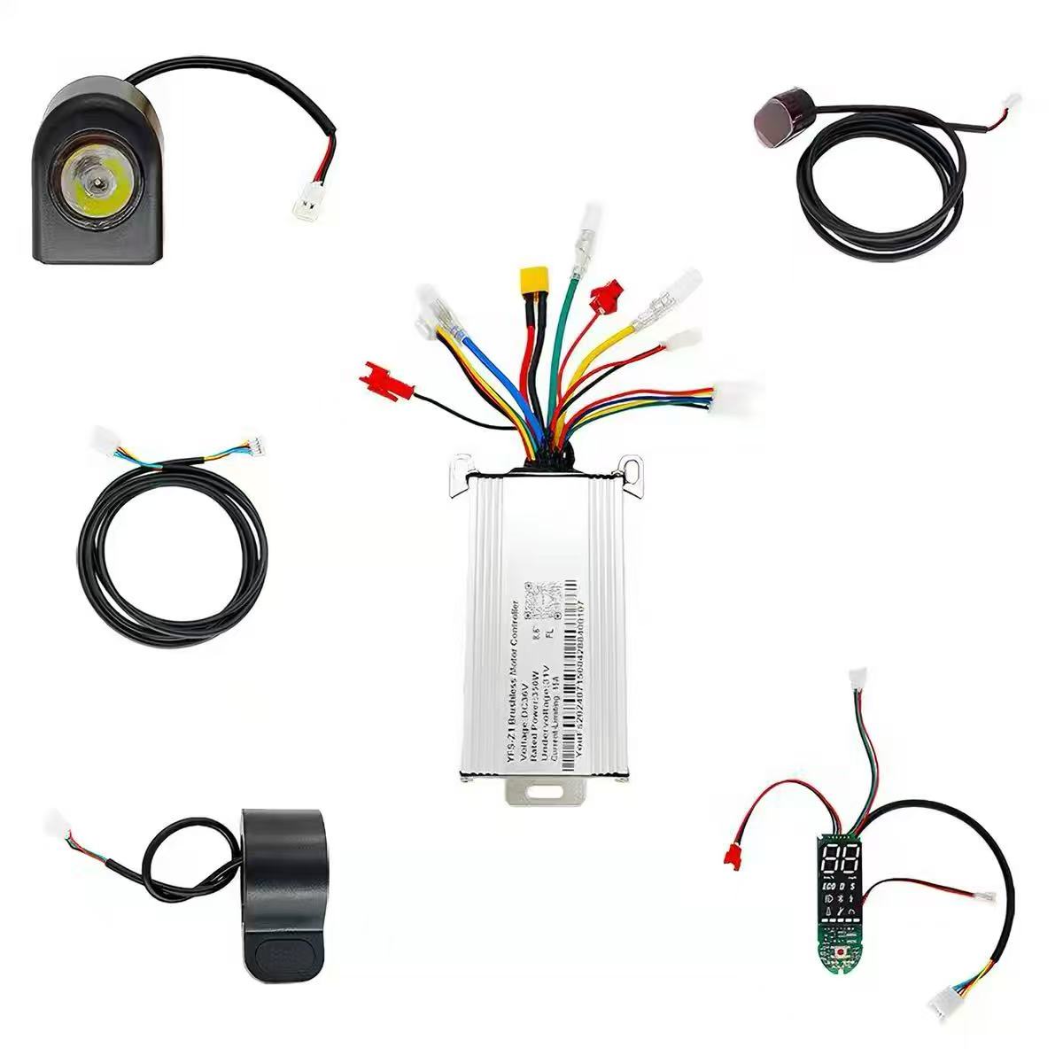 Scooter Parts - ชุดแผงควบคุมมอเตอร์ไร้แปรงถ่าน 36V15A สำหรับสกู๊ตเตอร์ไฟฟ้า YFS-Z1 ชุดแผงควบคุมสำหรับสกู๊ตเตอร์ขนาด 8.5