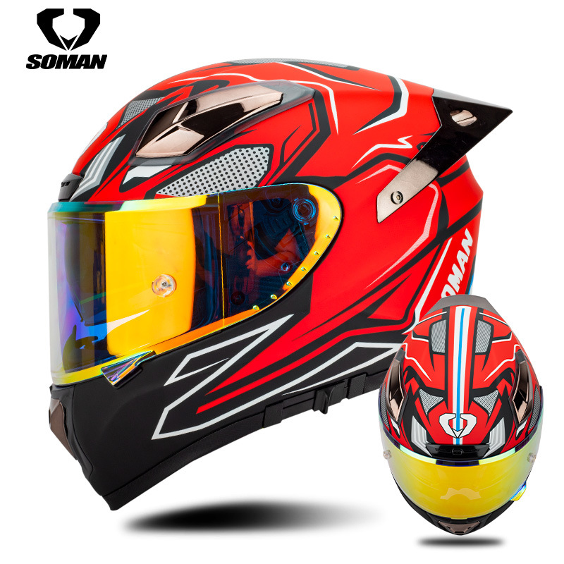 โซแมนหมวกกันน็อคมอเตอร์ไซค์ คา - Carbon Fiber Lightweight Motorcycle Helmet บทวิจารณ์และราคา