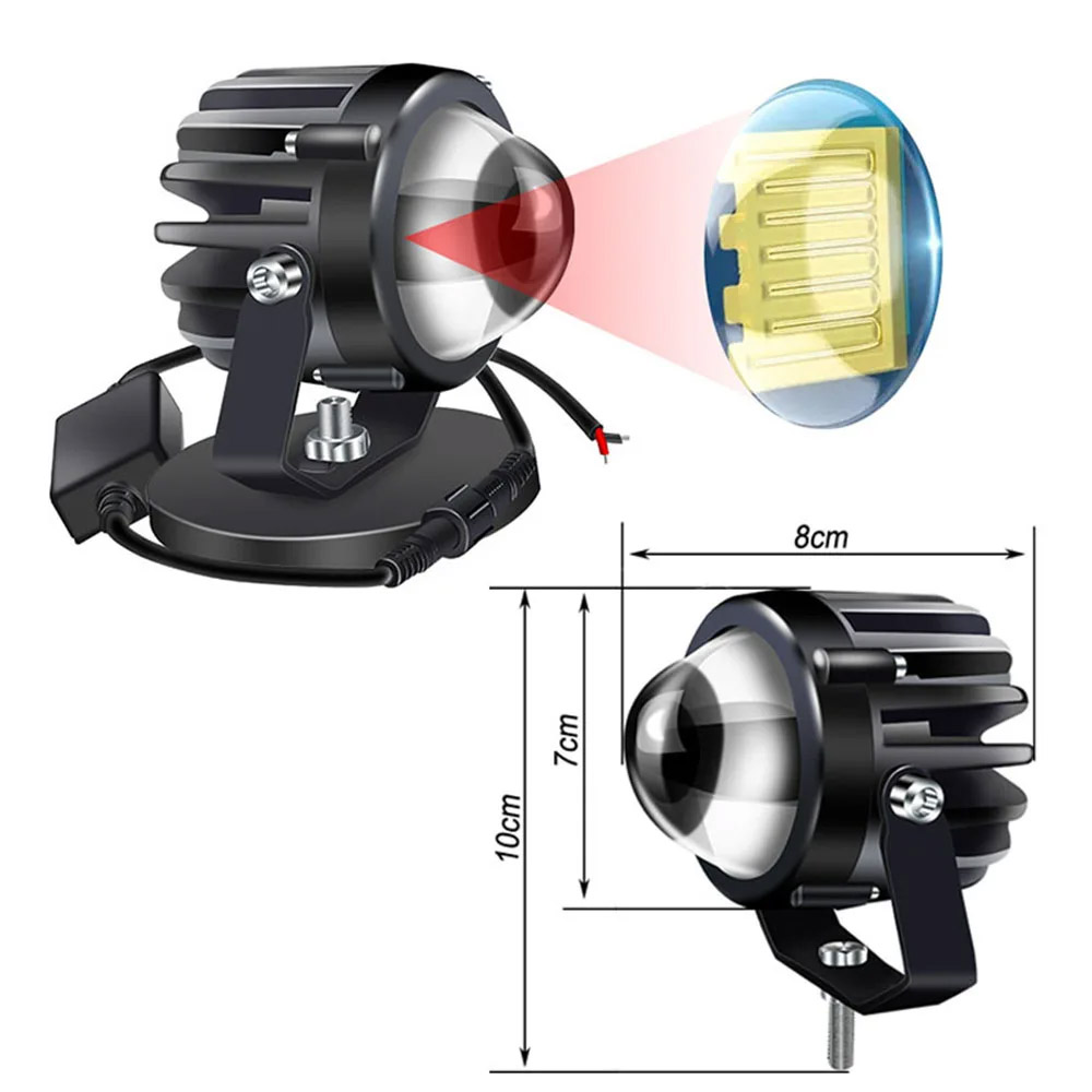 ไฟเลเซอร์ LED สำหรับรถบรรทุก S - Universal Motorcycle Led Headlight Projector บทวิจารณ์และราคา