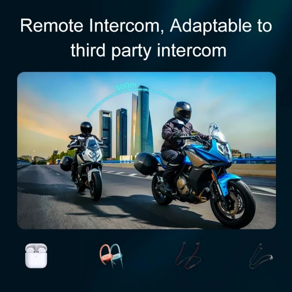 1 หรือ 2 ชิ้น ชุดหูฟังอินเตอร์ - Universal Motorcycle Helmet Intercom Headset บทวิจารณ์และราคา