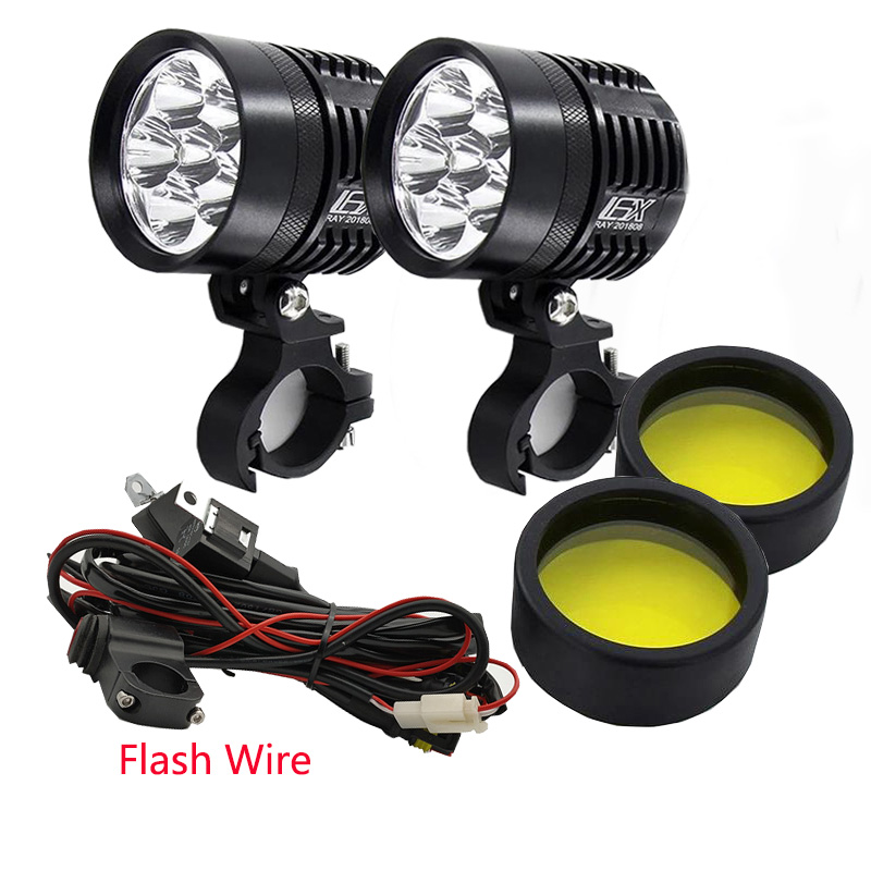 2PCS ยูนิเวอร์แซล L6X ไฟหน้า L - Universal Motorcycle Led Headlight Projector บทวิจารณ์และราคา
