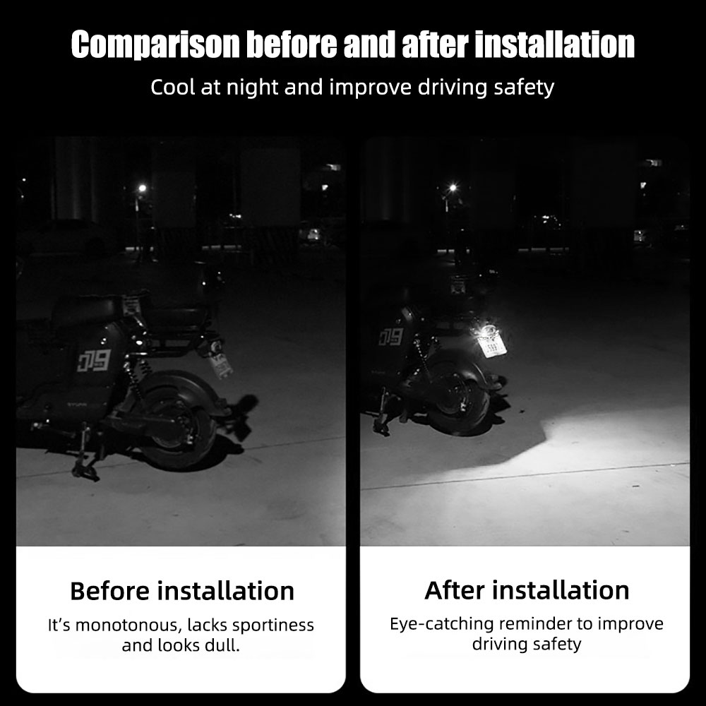 ไฟ LED รูปตาปีศาจสำหรับป้ายทะเ - Universal Motorcycle Led Headlight Projector บทวิจารณ์และราคา