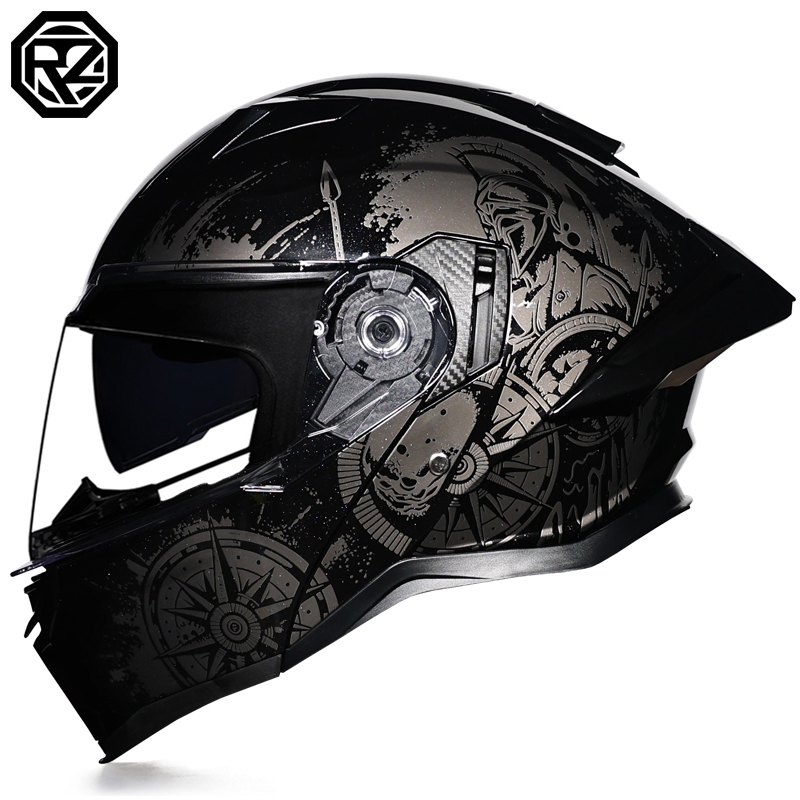 หมวกกันน็อคมอเตอร์ไซค์แบบพับได - Modular Flip Up Motorcycle Helmet Dot Approved บทวิจารณ์และราคา