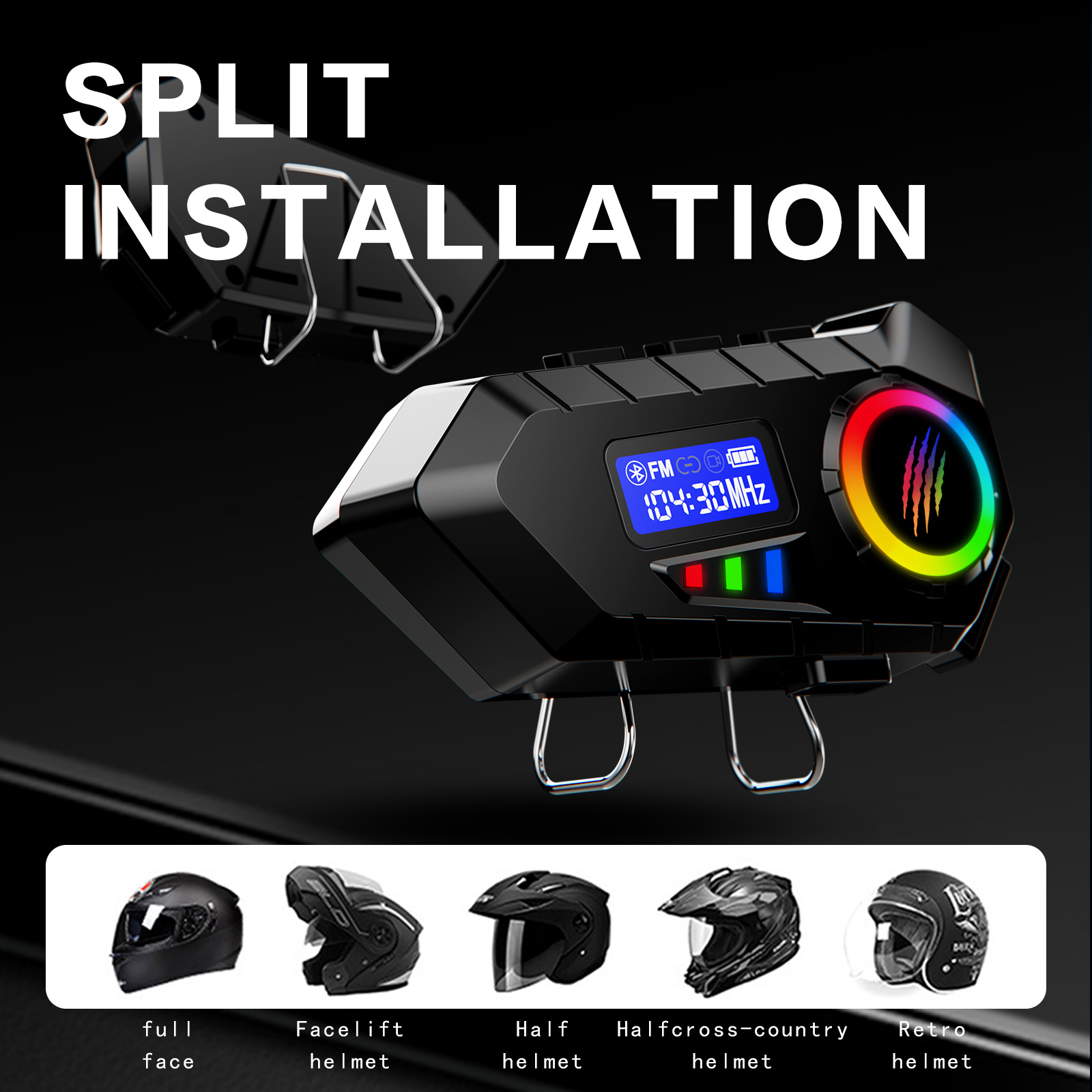 Y30 ชุดหูฟังหมวกกันน็อครถจักรย - Full Face Motorcycle Helmet With Bluetooth บทวิจารณ์และราคา