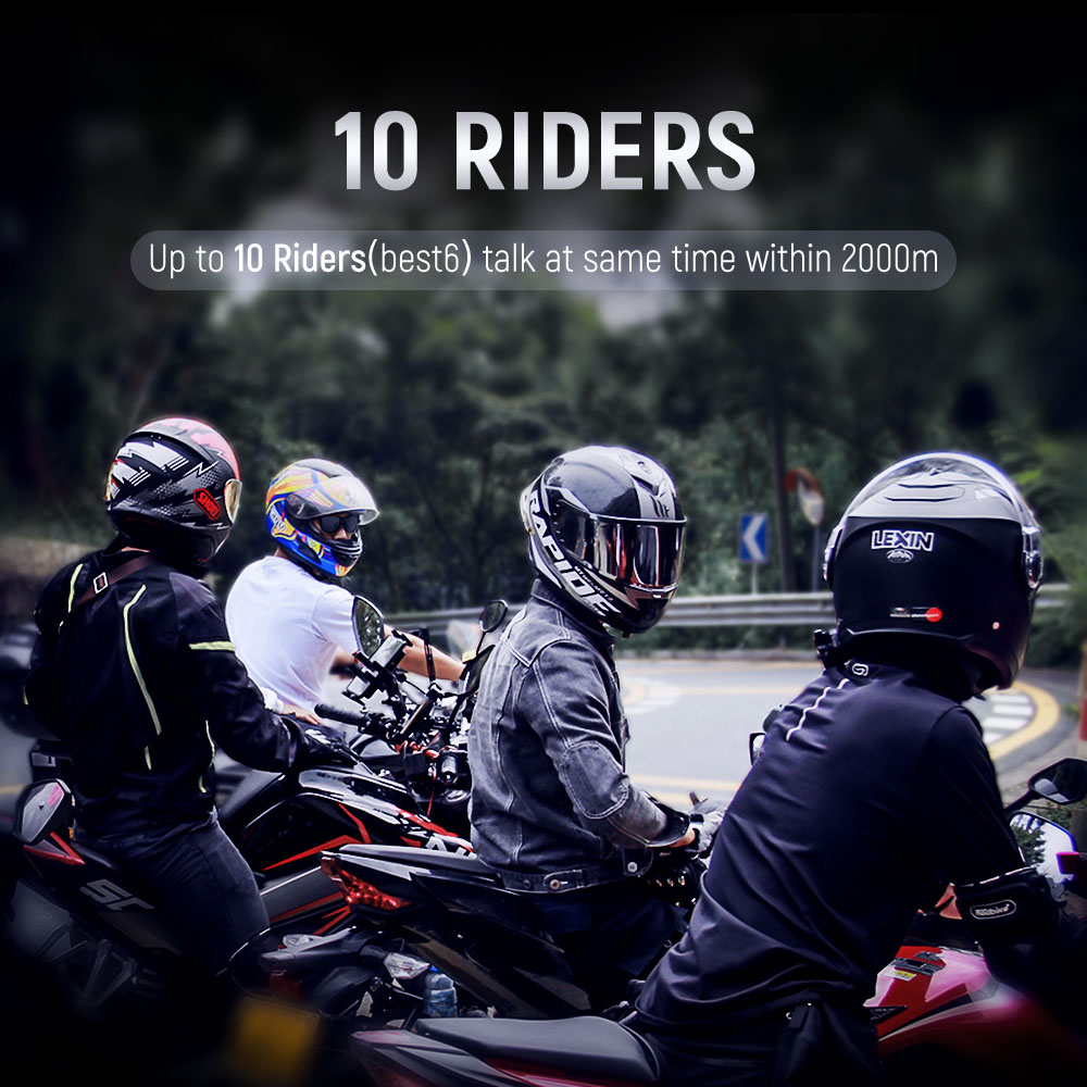 Lexin ชุดหูฟังบลูทูธแบบอินเทอร - Universal Motorcycle Helmet Intercom Headset บทวิจารณ์และราคา