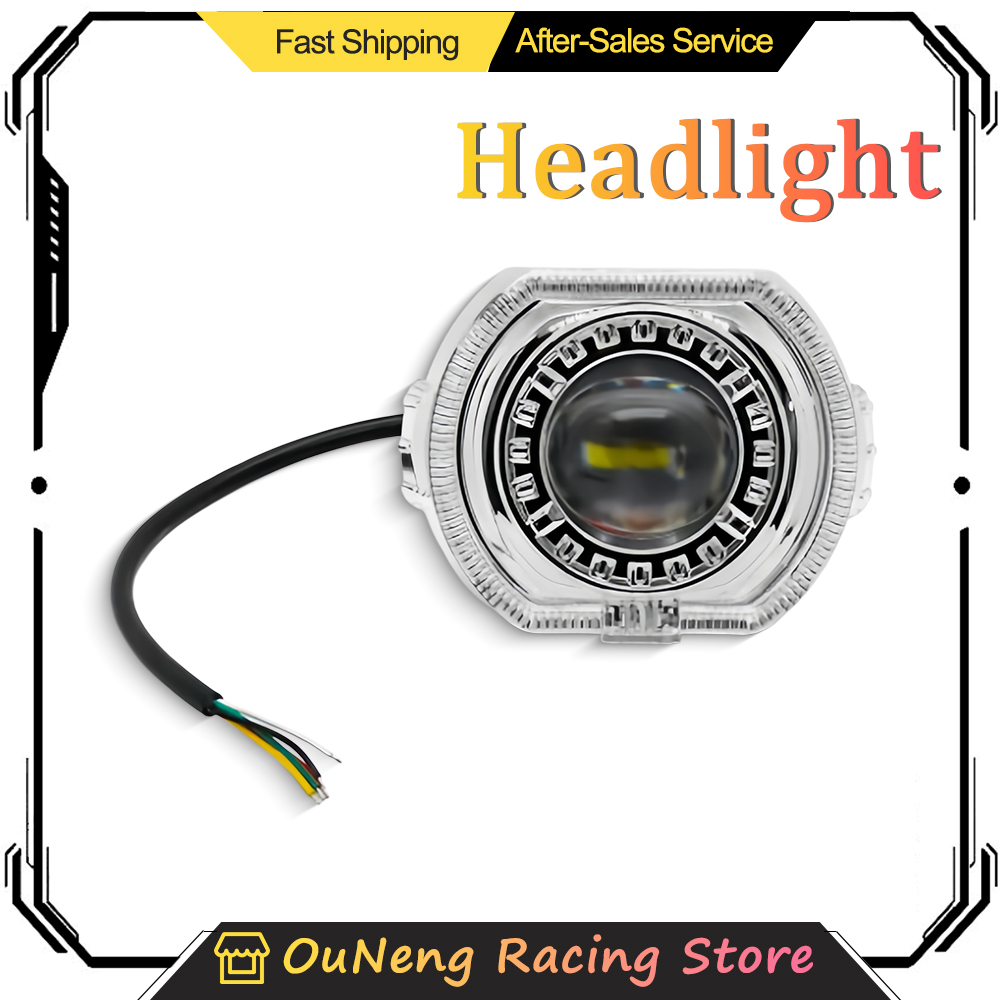 ไฟหน้ารถมอเตอร์ไซค์ LED ขนาด 2 - Universal Motorcycle Led Headlight Projector บทวิจารณ์และราคา