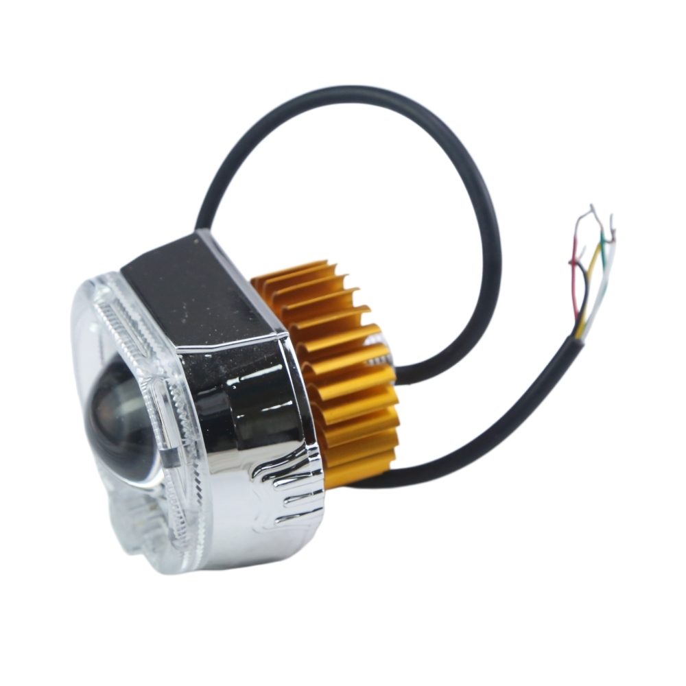 ไฟหน้ารถมอเตอร์ไซค์ LED ขนาด 2 - Universal Motorcycle Led Headlight Projector บทวิจารณ์และราคา