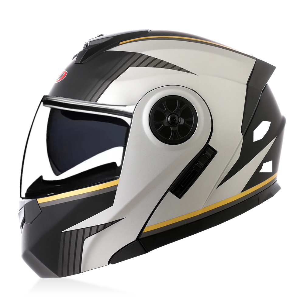 หมวกกันน็อคแบบเปิดคางคุณภาพสูง - Modular Flip Up Motorcycle Helmet Dot Approved บทวิจารณ์และราคา