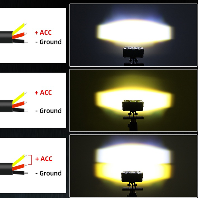 3นิ้วโปรเจคเตอร์ LED รถจักรยาน - Universal Motorcycle Led Headlight Projector บทวิจารณ์และราคา