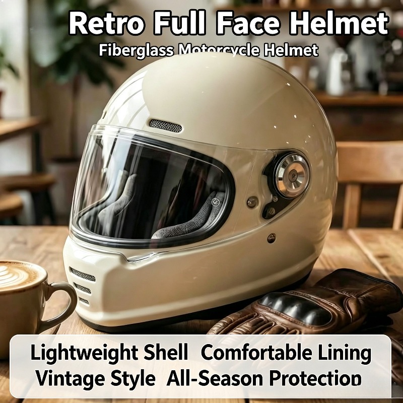 หมวกกันน็อคคาร์บอนไฟเบอร์สไตล์ - Carbon Fiber Lightweight Motorcycle Helmet บทวิจารณ์และราคา