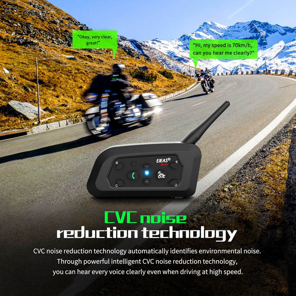 Ejeas V6 Pro หมวกกันน็อครถจักร - Universal Motorcycle Helmet Intercom Headset บทวิจารณ์และราคา